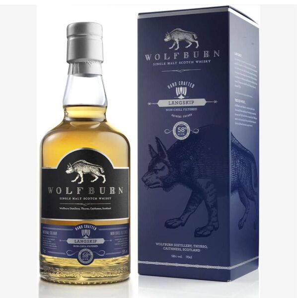 ウルフバーン ラングスキップ 700ml シングルモルトスコッチウイスキー WOLFBURN LANGSKIP 箱入り