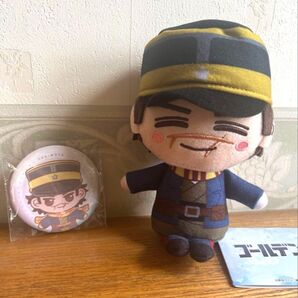 ゴールデンカムイ 杉元 おてのり ぬい & セガラッキーくじ 缶バッジ セット