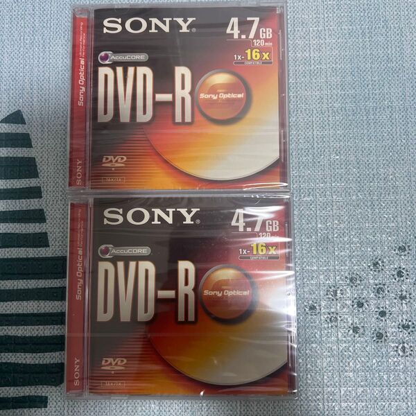 SONY DVD-R 4.7GB 120分 2枚 ケース付き