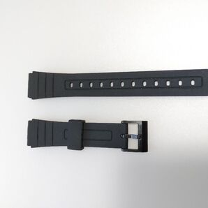 腕時計用 交換ベルト ラグ幅18mm 黒 ラバーベルト 互換品 チープカシオにも