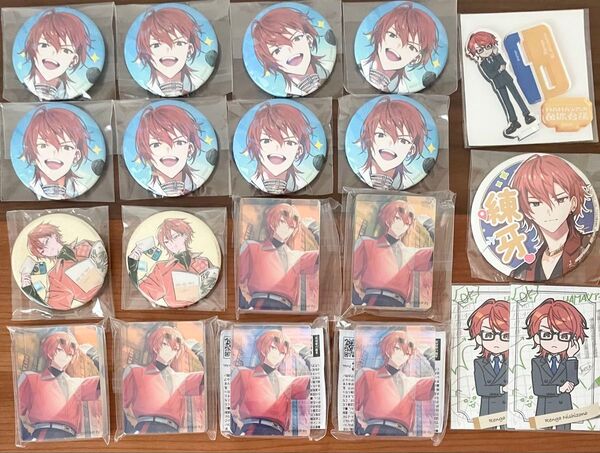18TRIP エイトリ 西園練牙 ミニキャラ アクリルスタンド ノーブルアート タワレコカフェ 缶バッジ GIGO 全体会議 特典