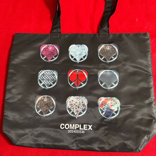 COMPLEX トートバッグ ブラック 20240515.16 布袋寅泰グッズ リバーシブル