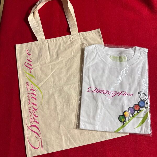 嵐 ARASHI Marks 2008 Dream-A-live トートバッグ&Tシャツ