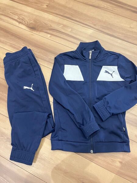 puma セットアップ ジャージ 上下セット ネイビー 男の子 スポーツ用 7-8y