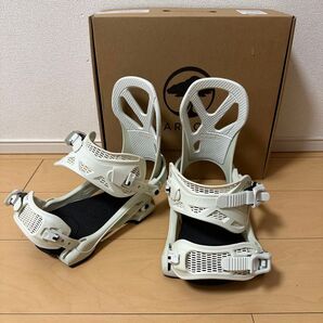 ARBOR HEMLOCK アーバー ヘムロック M/Lサイズ ホワイト スノーボードビンディング バインディング