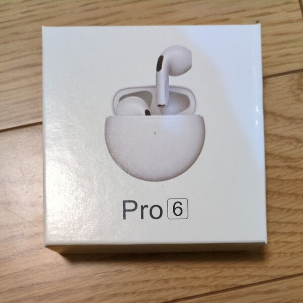 Pro6 ワイヤレスイヤホン ブルー 中古 箱付き 中国製