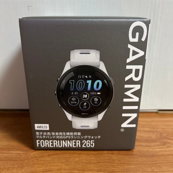 GARMIN FORERUNNER 265 Whitestone 未使用