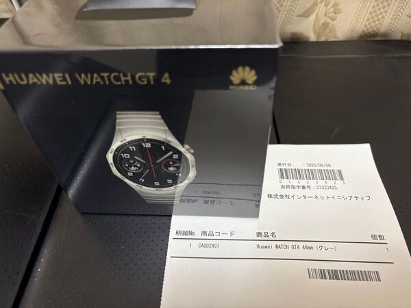新品未開封 納品書付き Huawei WATCH GT4 ステンレススチール 46mm