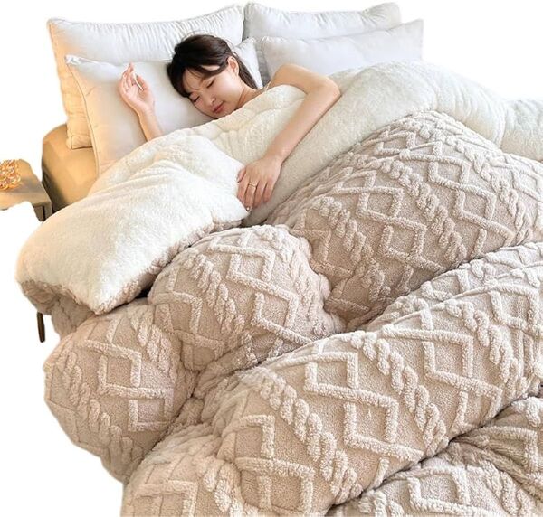ふわとろ毛布 シングル 冬用 厚手 ふわとろ 毛布 2枚合わせ もこもこ毛布 あったか ブランケット 150×200 コーヒー色