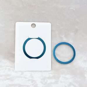 【1点限り】マグ磁気リング ユニバーサルマグリング 2個 Mag磁気ワイヤレス充電対応 MagSafe ブルー