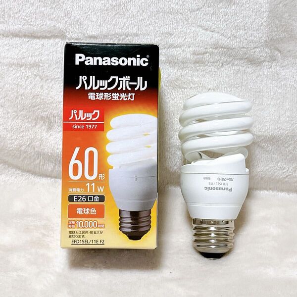 【新品】パナソニック 電球形蛍光灯 パルックボール 口金直径26mm 電球 60形 電球色 EFD15EL/11E F2 電球