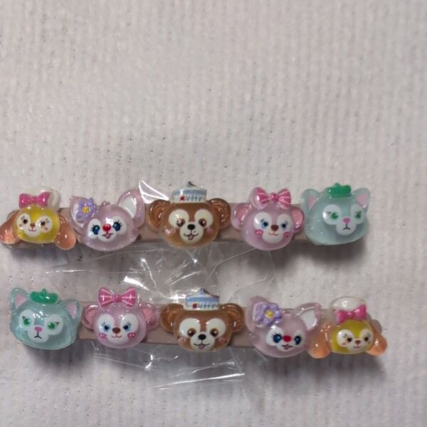 ダッフィー&フレンズ ヘアクリップ 2個セット