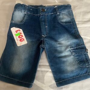 新品 デニムハーフパンツ 130cm