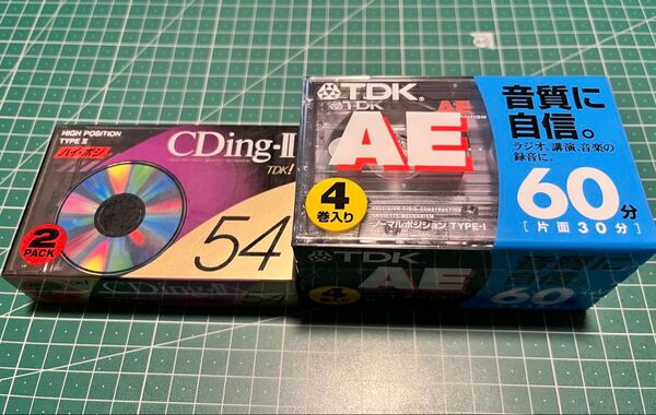 【未開封】TDKカセットテープ ノーマル60分4個ハイポジ54分2個セット