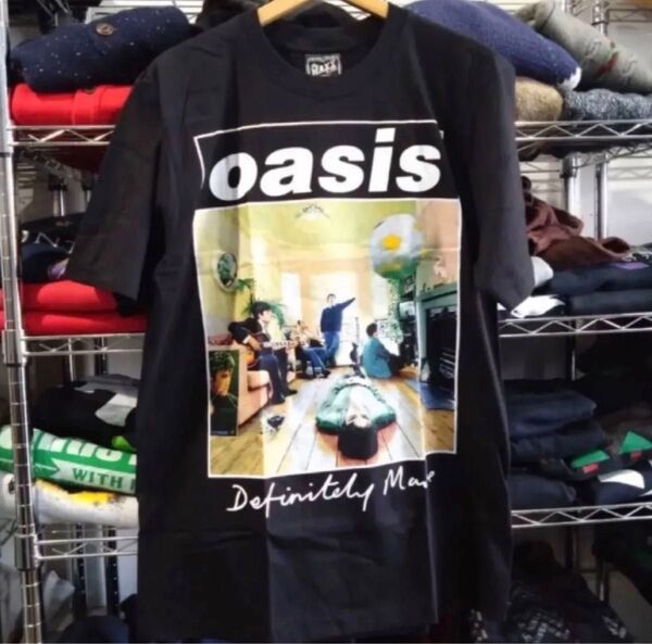 オアシス 両面プリント バンドTシャツ XL