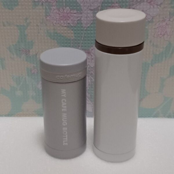 パール金属 ステンレスボトル マグボトル 2本マットシルバー 200mlとホワイト系300ml