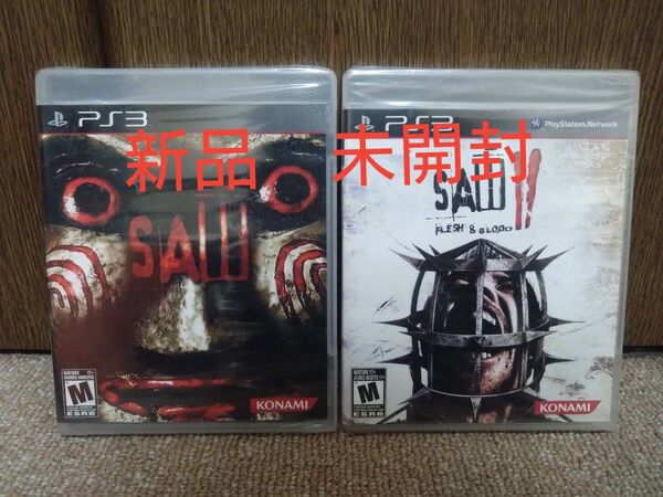 新品 未開封 SAW & SAW II: Flesh & Blood 2本セット PS3