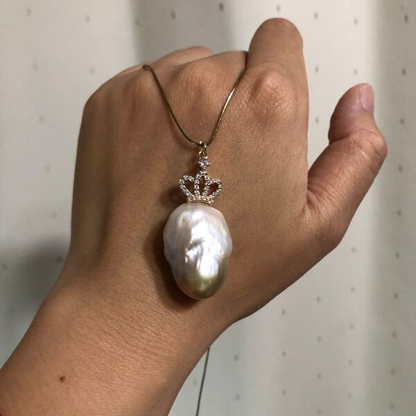 淡水パール 真珠 バロック ネックレス ペンダント