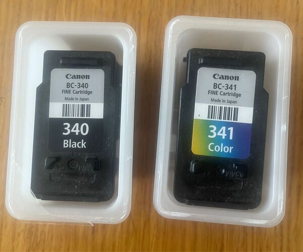 使用済みインク Canon 純正インク BC-340 ブラック BC-341 カラー 2個セット