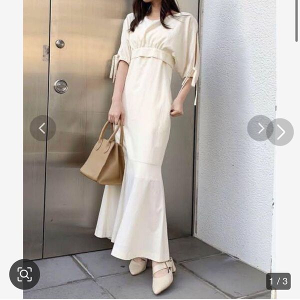 dazzlin ショートコンビタイトワンピース ホワイト M ダズリン