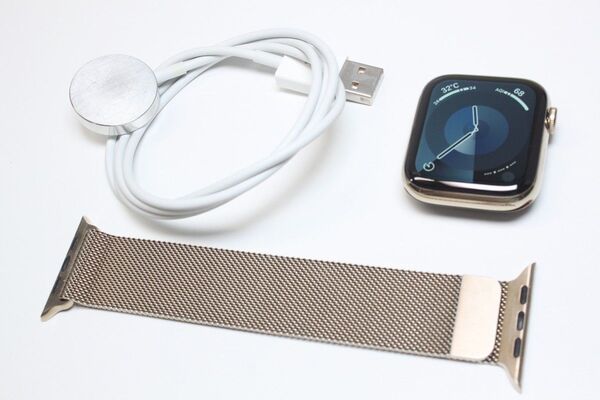Apple Watch Series 6/GPS+セルラー/ステンレス/44mm/A2376〈M09G3J/A〉⑥