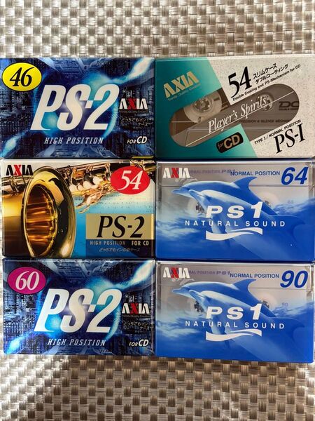 AXIA PSⅡ PSⅠ カセットテープ ハイポジ ノーマルポジション