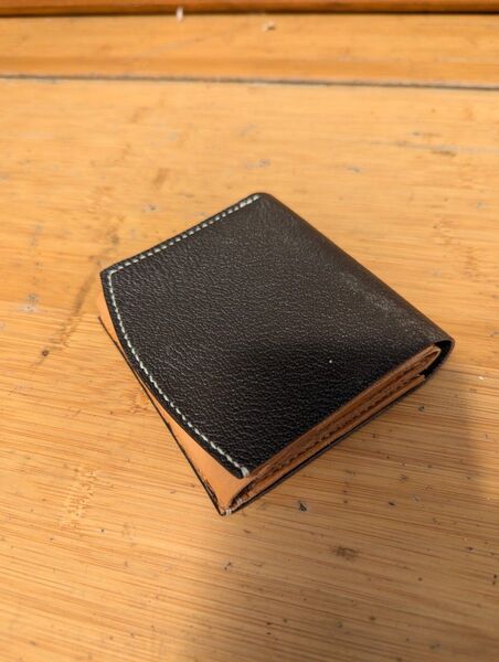 ハンドメイド 本革 二つ折り 財布 ウォレット レザークラフト