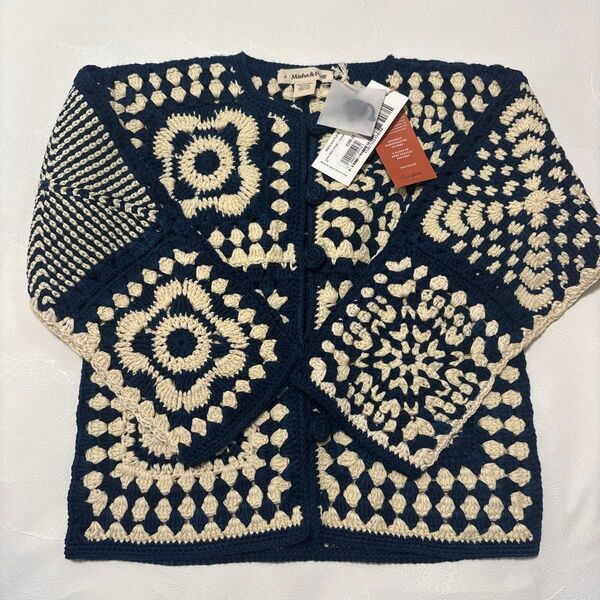 misha&puff Crochet Afghan Cardigan 8y
