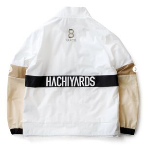 8YARDS ハチヤーズ ブルゾン ホワイト ゴルフウェア ジャケット Jacket 【未使用級】【XL】