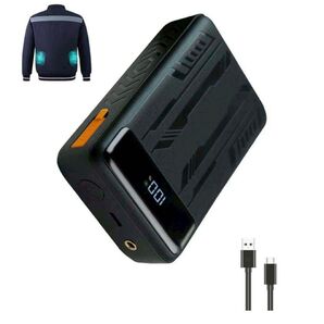 空調作業服 モバイルバッテリー 40000mAh 大容量&DC PSE認証済 PSE認証 PSE認証バッテリー