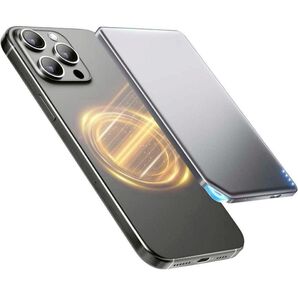 MagSafe対応 モバイルバッテリー 超薄型 8000mAh