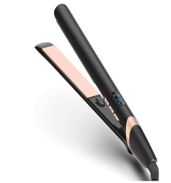 ヘアアイロン ストレート カール 2WAY 急速加熱 25mm 温度調節可能 360度回転コード 海外対応 男女兼用