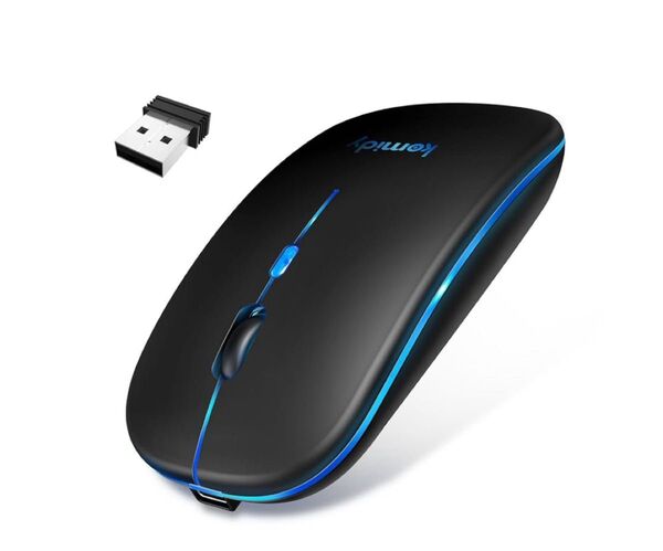 ワイヤレス Bluetooth マウス 極薄型 Bluetooth 5.3&2.4GHz 静音 3段階DPI調整 Type-C充電