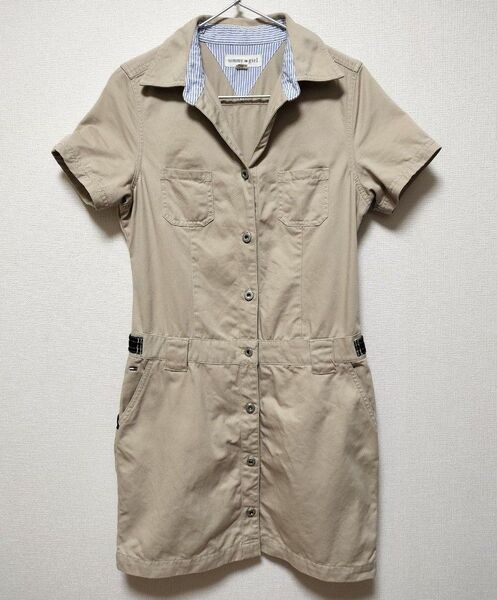 トミーガール TOMMY GIRL M ボタンワンピース