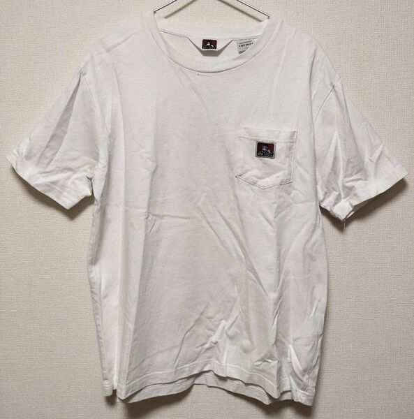 ベンディビス BEN DAVIS ホワイト Tシャツ ポケット付き