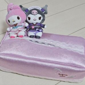 ティッシュカバー 和ロリスタイル サンリオ マイメロ クロミ ピンク 和ロリ