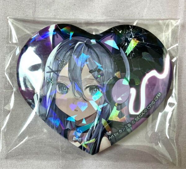 【希少】 プロセカ 宵崎奏 ハート型缶バッジ ホログラム プライズ