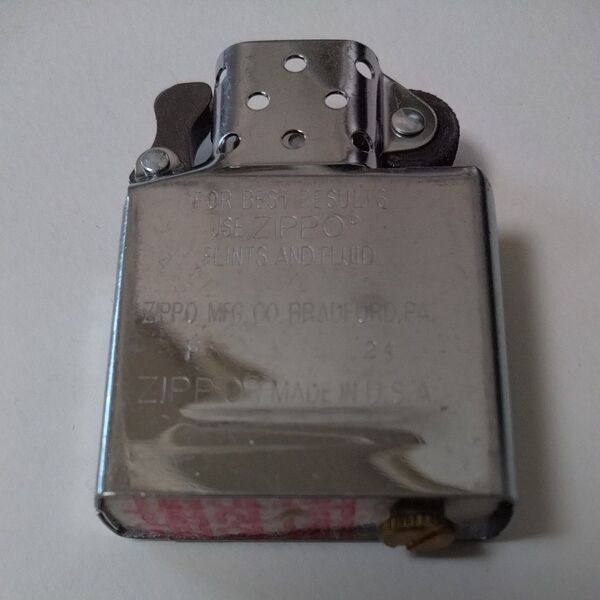 ZIPPO INSIDE UNIT SILVER 純正インサイドユニット ジッポーオイルライター 中身 交換用 シルバーインナー