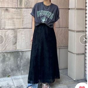 Ungrid アングリッド カレッジロゴビッグTee