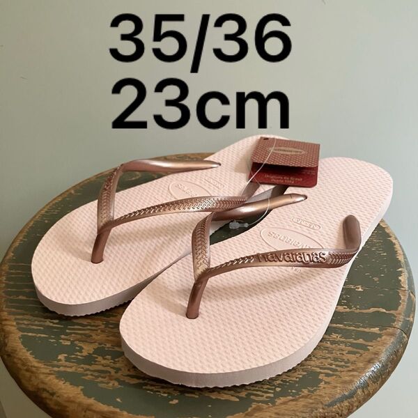 HAVAIANAS レディース スリム サンダル ピンク BALLET ROSE ビーチサンダル