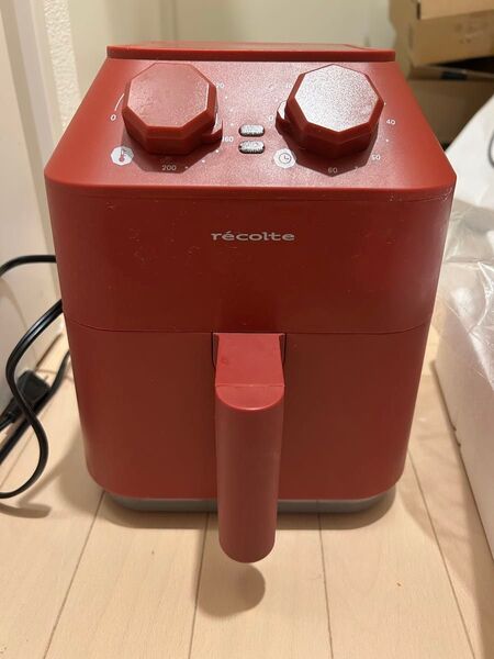 recolte レコルト エアーオーブン ノンフライヤー レッド 家電クーポンあり