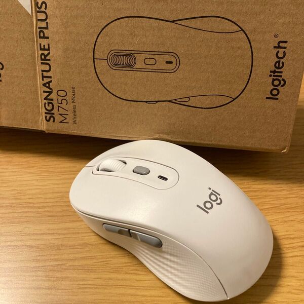 Logi ワイヤレスマウス M750 ホワイト 静音 Bluetooth Signature