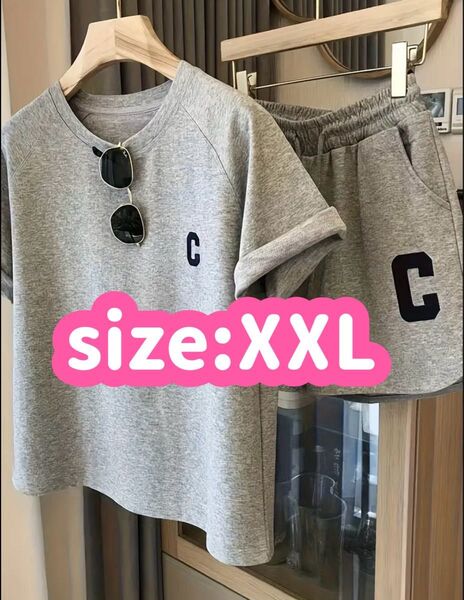 2着セット 部屋着 ルームウェア 半袖 セットアップ Tシャツ 夏 パジャマ XXL