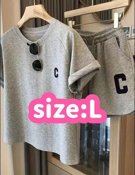 2着セット 部屋着 ルームウェア 半袖 セットアップ Tシャツ 夏