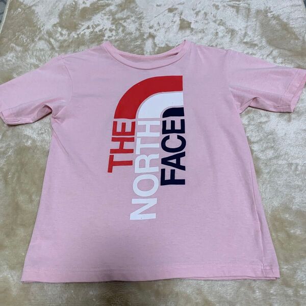 THE NORTH FACE Tシャツ 120cm ピンク系 バックプリントあり