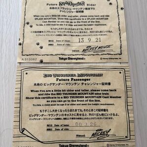 ◆合計2枚 ビッグサンダー スプラッシュ チャレンジャー証明書 無記名 貴重年