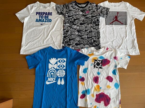 NIKE ナイキ JORDAN ジョーダン Tシャツ キッズ 5枚セット Lサイズ 半袖