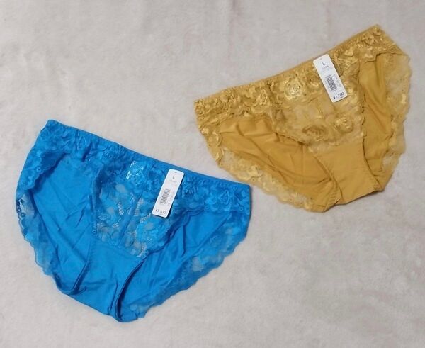 新品 2点セット ☆ aimerfeel エメフィール ☆ Lサイズ フローラルレース ショーツ パンティ パンツ 花柄 レース