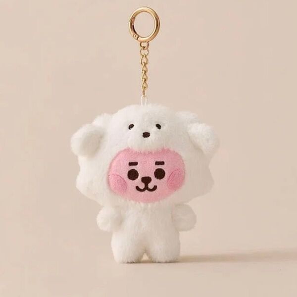 クーポンで500円OFF BT21 COOKY ベビー ぬいぐるみキーリング FLUFFY BTS バンタン クキ JK