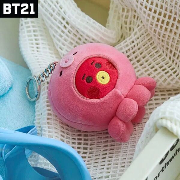 BT21 TATA ベビー ミニぬいぐるみキーリング OCEAN FRIENDS V タコ BTS